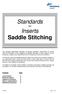 Standards for Inserts Saddle Stitching