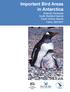 Important Bird Areas in Antarctica Antarctic Peninsula South Shetland Islands South Orkney Islands FINAL REPORT