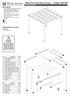 Metal Free Standing Canopy Assembly Instructions