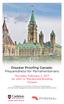 Disaster Proofing Canada: Preparedness for Parliamentarians