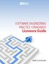 SOFTWARE ENGINEERING PRACTICE STANDARDS. Licensure Guide