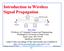 Introduction to Wireless Signal Propagation