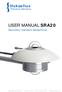 Hukseflux. Thermal Sensors USER MANUAL SRA20. Secondary standard albedometer. Copyright by Hukseflux manual v1705