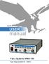 USER. manual. Falco Systems WMA-100. High Voltage Amplifier DC - 500kHz