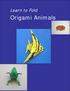 Learn to Fold. Origami Animals