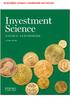 INVESTMENT SCIENCE LUENBERGER 2ND EDITION