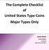 The Complete Checklist of United States Type Coins Major Types Only