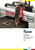 GEMINI. Gantry Automatic CNC Drilling, Milling and Thermal Cutting Systems for large plates. FICEP since 1930 MADE IN ITALY