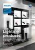 Retail display lighting. InteGrade premium white. Lighting products, brightening faces. Premium white in fashion retail shelf lighting