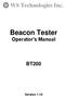 Beacon Tester Operator s Manual