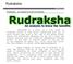 Rudraksha. Rudraksha - an analysis to know the benefits
