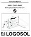 Instruction Manual. E E5000 E6000 Three-phase electric chain saw