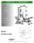 TDH-345. Half Cage Ensemble TABLE OF CONTENTS: America s Premium Exercise Equipment. Introduction Pg. 1. Safety Precautions Pg. 2
