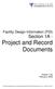Facility Design Information (FDI) Section 1A - Project and Record Documents