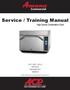 Service / Training Manual High Speed Combination Oven