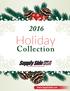 2016 Holiday. Collection.