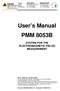 User s Manual PMM 8053B