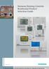 Siemens Heating Controls Residential Product Selection Guide
