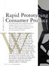 Rapid Prototyping Consumer Product