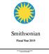 Smithsonian. Fiscal Year Submitted to the Committees on Appropriations Congress of the United States