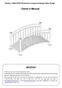 Sunjoy L-BG014PST Boulevard Living Arch Design Steel Bridge. Owner s Manual IMPORTANT