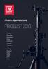 STUDIO & EQUIPMENT HIRE PRICELIST Profoto PhaseOne Hasselblad Nikon Manfrotto Avenger Hyperjuice Arri LA Rag Redrock Rode Apple Eizo Gitzo