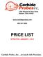 PRICE LIST. Carbide Probes, Inc. in touch with Precision Research Park Drive Dayton, Ohio