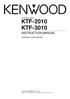 KTF-2010 KTF-3010 INSTRUCTION MANUAL KENWOOD CORPORATION FM/MW/LW TUNER