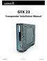 GTX 23 Transponder Installation Manual