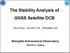 The Stability Analysis of GNSS Satellite DCB