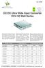 ISO 9001 Reg. Nr DC/DC Ultra Wide Input Converter ECU 50 Watt Series