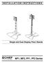 INSTALLATION INSTRUCTIONS. Single and Dual Display Floor Stands. MF1, MF2, PF1, PF2 Series