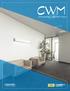 CWM. Contemporary LED Wall Mount