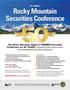 Rocky Mountain Securities Conference