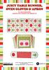 JUICY TABLE RUNNER, OVEN GLOVES & APRON