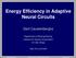 Energy Efficiency in Adaptive Neural Circuits