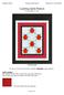 Ladybug Quilt Pattern Over-all Size 71 x 89