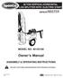Owner s Manual MODEL NO ASSEMBLY & OPERATING INSTRUCTIONS 28 TON VERTICAL/HORIZONTAL LOG SPLITTER WITH ELECTRIC START