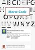 Morse Code. Final Year Project 2013 (1 st Term) Real-Time Morse Code Communication App LYU The Chinese University of Hong Kong