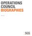 OPERATIONS COUNCIL BIOGRAPHIES