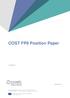 COST FP9 Position Paper