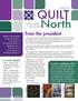 QUILT North. from the president. October 2014