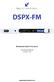DSPX-FM. Broadcast Audio Processor. Operational Manual Version