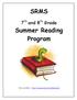 SRMS. Summer Reading Program