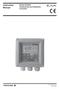 Instruction Manual YOKOGAWA. Model SC402G Conductivity and Resistivity Converter. IM 12D7C3-E-E 6th Edition