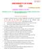 UNIVERSITY OF PUNE. Examination Circular No. 04 of Examinations, May,, INSTRUCTIONS FOR CANDIDATES