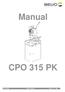 Manual CPO 315 PK CPO 315 PK Page / 40