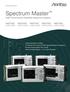 Spectrum Master High Performance Handheld Spectrum Analyzer