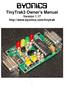 BYONICS. TinyTrak3 Owner's Manual Version