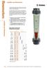 flowmeters variable area flowmeters variable area flowmeters ASV Stubbe Flowmeter Programme Overview